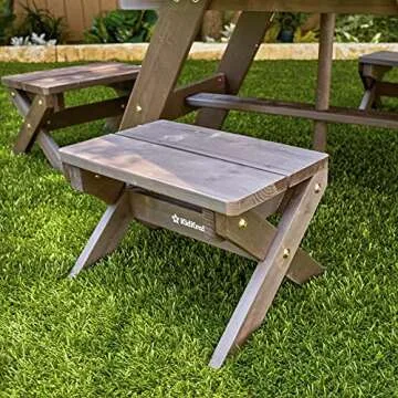 KidKraft Wooden Octagon Table Set for Kids’ Outdoor Fun