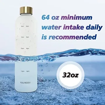 ZAKVOP 32oz Motivational Water Bottle for Hydration