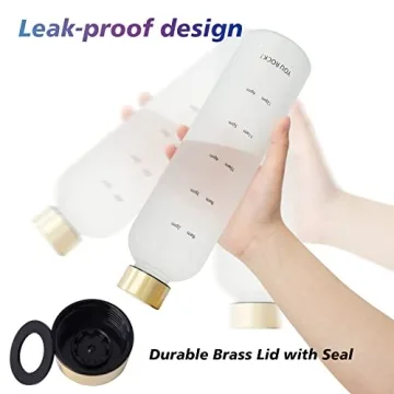 ZAKVOP 32oz Motivational Water Bottle for Hydration