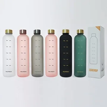 ZAKVOP 32oz Motivational Water Bottle for Hydration