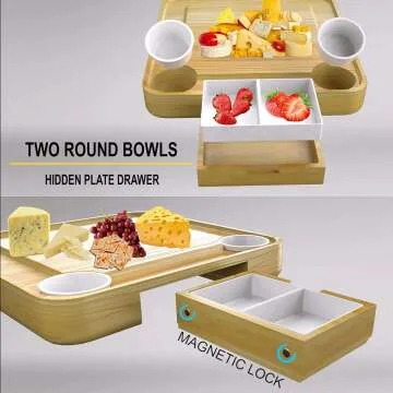 Deluxe Cheese Board and Knife Set for Entertaining