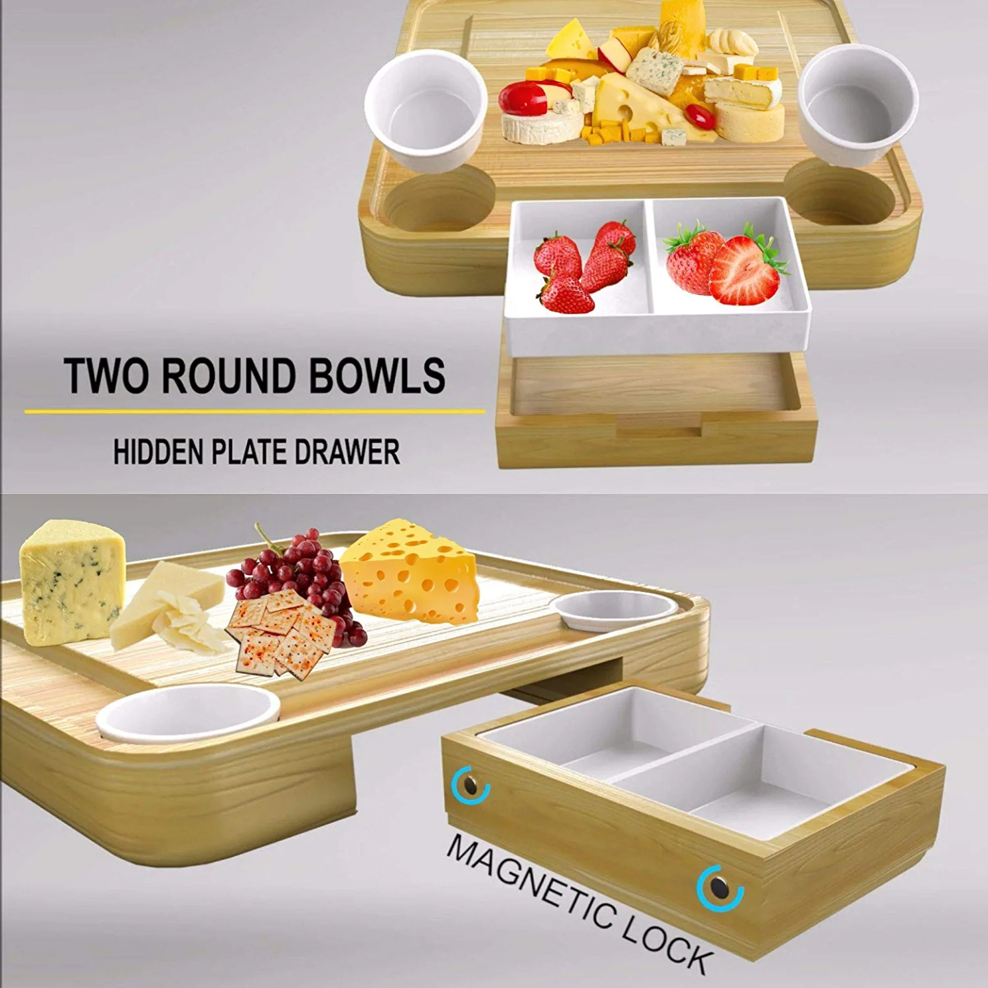 Deluxe Cheese Board and Knife Set for Entertaining