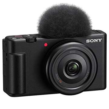 Sony ZV-1F Vlogging Camera, Black, Bundle with SanDisk 32GB SD Card, Camera Bag for Point and Shoot ...