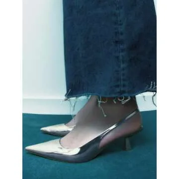 Chic KaroNairy Kitten Heels for Women - Stylish Slingback Pumps