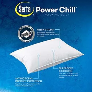 Serta Power Chill Cooling Pillow Protectors - 2 Count