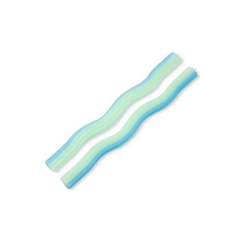 Wiggle Candles - Playful Bright Taper Candlesticks in Mint