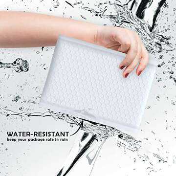 Economic Grade Bubble Mailers 8.5x12 25 Pack White Waterproof Self Seal Adhesive Shipping Bags, Cushioning Padded Envelopes for Shipping, Mailing, Packaging Usable 8.5x11