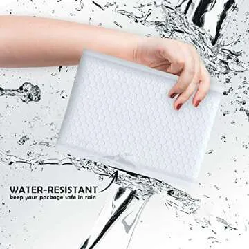 Economic Grade Bubble Mailers 8.5x12 25 Pack White Waterproof Self Seal Adhesive Shipping Bags, Cushioning Padded Envelopes for Shipping, Mailing, Packaging Usable 8.5x11