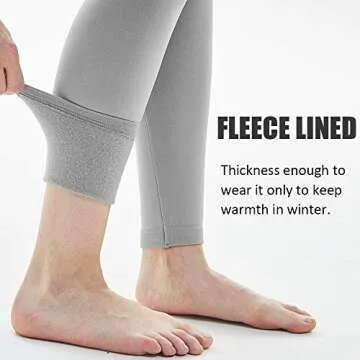 DINNAPE Women's Fleece Lined Leggings for Winter Warmth