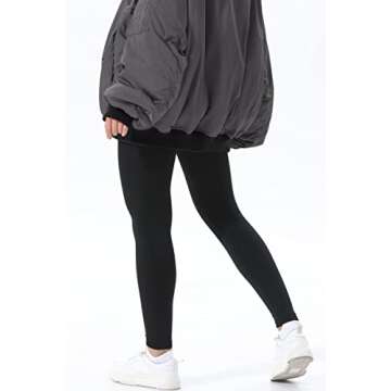 DINNAPE Women's Fleece Lined Leggings for Winter Warmth