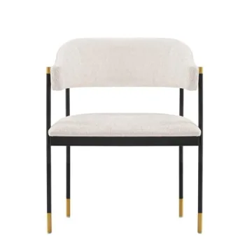 Manhattan Comfort Lia Boucle Dining Chair Streamlined Elegance