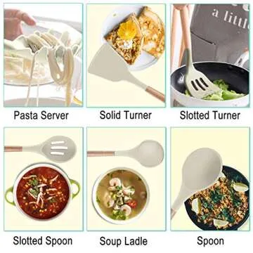 Premium 19pcs Kitchen Utensils Set - Heat Resistant & Non Toxic