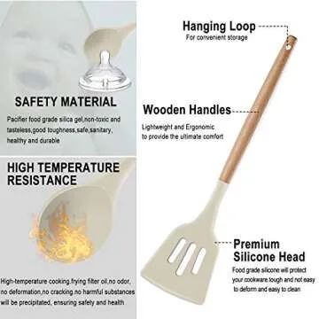 Premium 19pcs Kitchen Utensils Set - Heat Resistant & Non Toxic