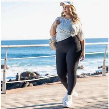 Comfortable Stirrup Plus Size Leggings - Spring Style