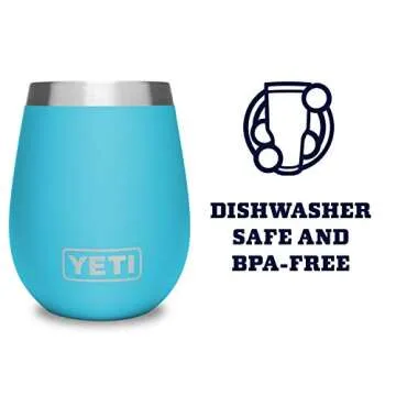 YETI Reef Blue 10 Oz Wine Tumbler - Durable & Stylish