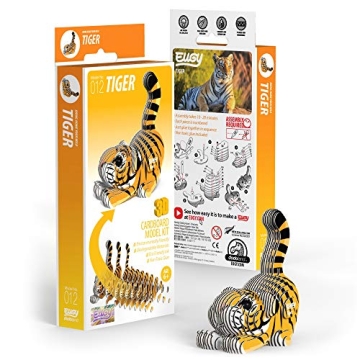 Eugy Tiger 3D Puzzle - Eco-Friendly Educational Toy