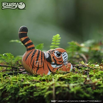 Eugy Tiger 3D Puzzle - Eco-Friendly Educational Toy