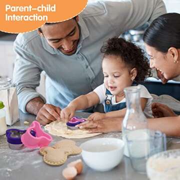 Uncrustable Sandwich Cutter and Sealer for Kids - Fangze 4 Pcs Decruster Cookie Maker Shapes Lunch Bread Mold Stainless Steel