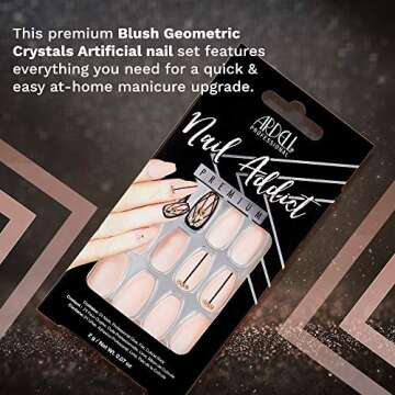 Ardell Nail Addict Blush Geometric Artificial Nails Set