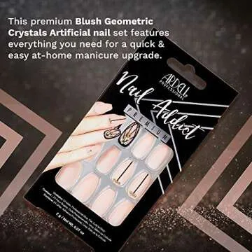 Ardell Nail Addict Blush Geometric Artificial Nails Set