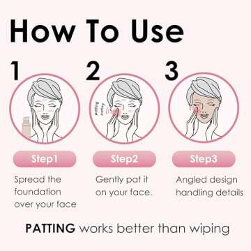 COOL-ANGLE 5Pcs Pink Makeup Sponge For Foundation Concealer And Powder, latex free Blender Sponge For Natural And Easy Makeup Soft Long-lasting And Beginner-friendly, Medium