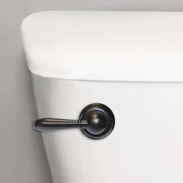 Korky 6081BP Strongarm Tank Lever Universal to Fit Front Angled Side Left and Right Mount Toilets, O...