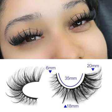 Alice Fairy Cat Eye Lashes for Dramatic Makeup 20mm