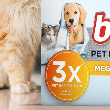Bounce Pet Hair Mega Dryer Sheets - 130 Count Unstopped