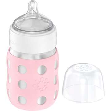 Lifefactory 8-Ounce Stainless Steel Baby Bottle
