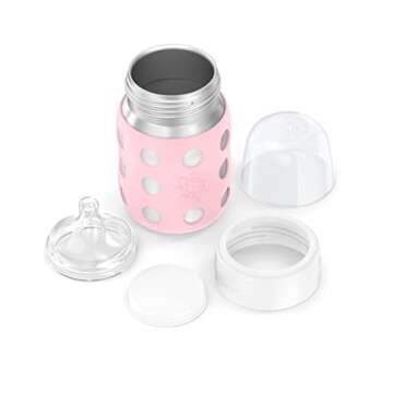 Lifefactory 8-Ounce Stainless Steel Baby Bottle