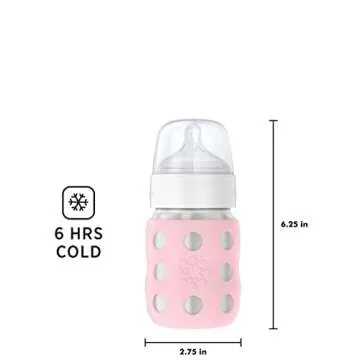 Lifefactory 8-Ounce Stainless Steel Baby Bottle