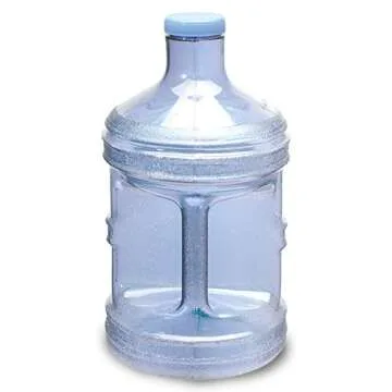 For Your Water 1 Gallon 3.7 Liter BPA Free Plastic Reusable Sport Water Bottle Container Jug with Handle and with 48MM Screw Cap 6.5" x 11. 5" - Blue
