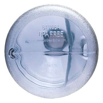 For Your Water 1 Gallon 3.7 Liter BPA Free Plastic Reusable Sport Water Bottle Container Jug with Handle and with 48MM Screw Cap 6.5" x 11. 5" - Blue