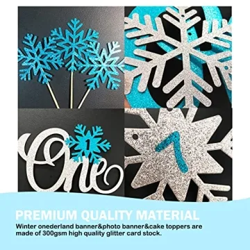 Shempeium Winter Onederland 1st Birthday Decorations Set