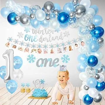 Shempeium Winter Onederland 1st Birthday Decorations Set