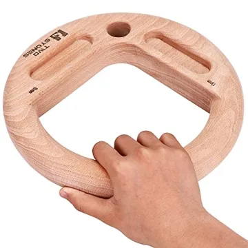 Portable Hangboard & Pull Up Rings for Rock Climbing Training