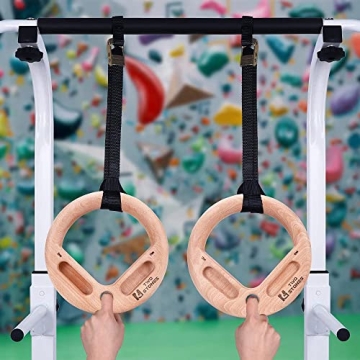 Portable Hangboard & Pull Up Rings for Rock Climbing Training