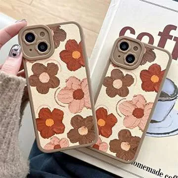 Cute Flower Design Phone Case for iPhone 14 Cover