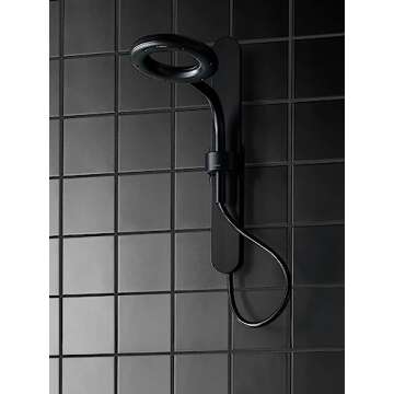 Moen N207C0BL Spa Shower including Rainshower, Handshower and Magnetic Dock, Matte Black
