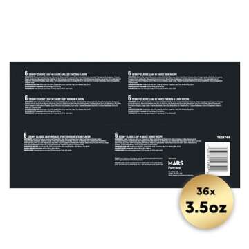 CESAR Adult Wet Dog Food Classic Loaf in Sauce Grilled Chicken, Filet Mignon, Porterhouse Steak, Bee...