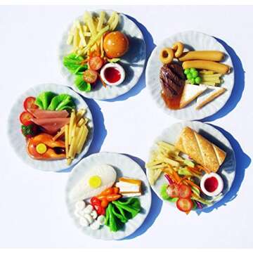 5 Mix Dollhouse Miniatures Food,Tiny Food,Dollhouse Miniatures