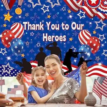 Veterans Day Backdrop for Parties & Photography