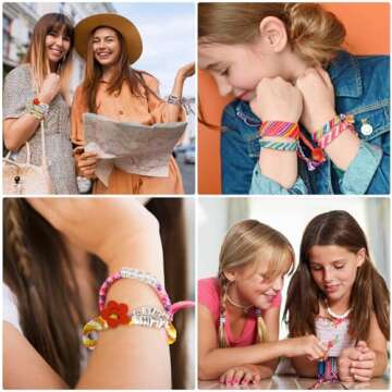Creative Friendship Bracelet Making Kit for Kids Ages 6-12