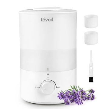LEVOIT Humidifiers for Bedroom, Quiet (3L Water Tank) Cool Mist Top Fill Essential Oil Diffuser with...