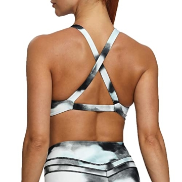 Aoxjox Women's Padded Satara Low Impact Workout Bra