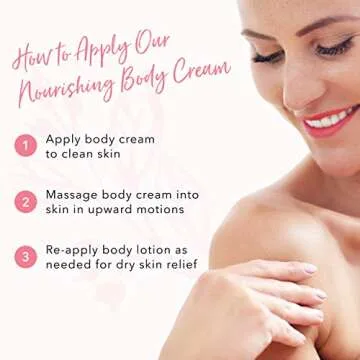 100% PURE Nourishing Body Cream, Honey Almond, Body Lotion for Dry Skin, Anti-Aging, Moisturizing Cocoa Butter, Natural Body Lotion - 8 Fl Oz