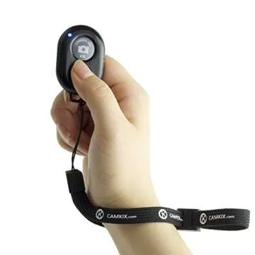 CamKix Wireless Bluetooth Camera Shutter Remote Control Clicker - Perfect for Easy Selfies and Group...
