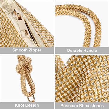 Sparkly Rhinestone Evening Handbag for Women - Chic Party Clutch