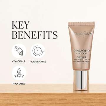 Natura Bissé Diamond Cocoon Sheer Eye | Anti-Aging Tinted Eye Cream | Rejuvenates, Hydrates & Conceals, 0.3 Oz