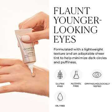 Natura Bissé Diamond Cocoon Sheer Eye | Anti-Aging Tinted Eye Cream | Rejuvenates, Hydrates & Conceals, 0.3 Oz